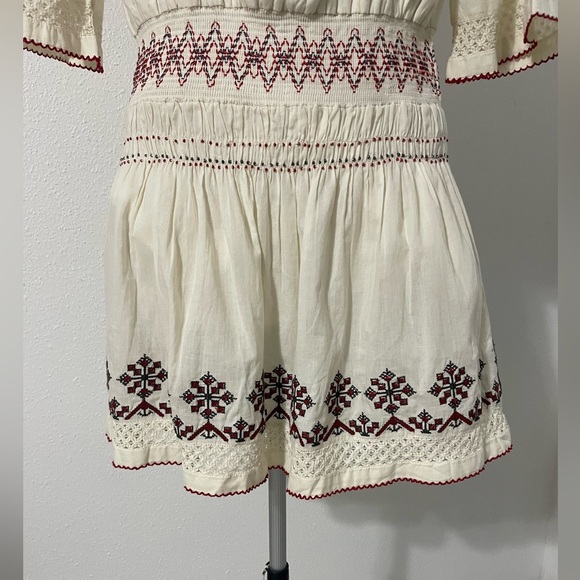 TULAROSA Marietta Off Shoulder Embroidered Dress XS - Picture 6 of 15